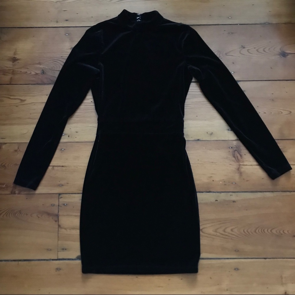 H&M velvet mini dress